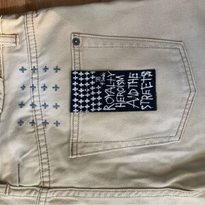 Ksubi Cream Denim with Black Label